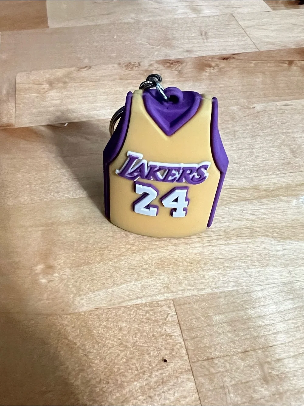 KOBE BRYANT 24 LA LAKERS JERSEY STYLE DOUBLESIDED KEYCHAIN WITHOUT LANYARD